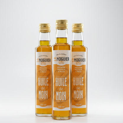 🌰 Pack de 3 bouteilles - Huile de noix 25 cl